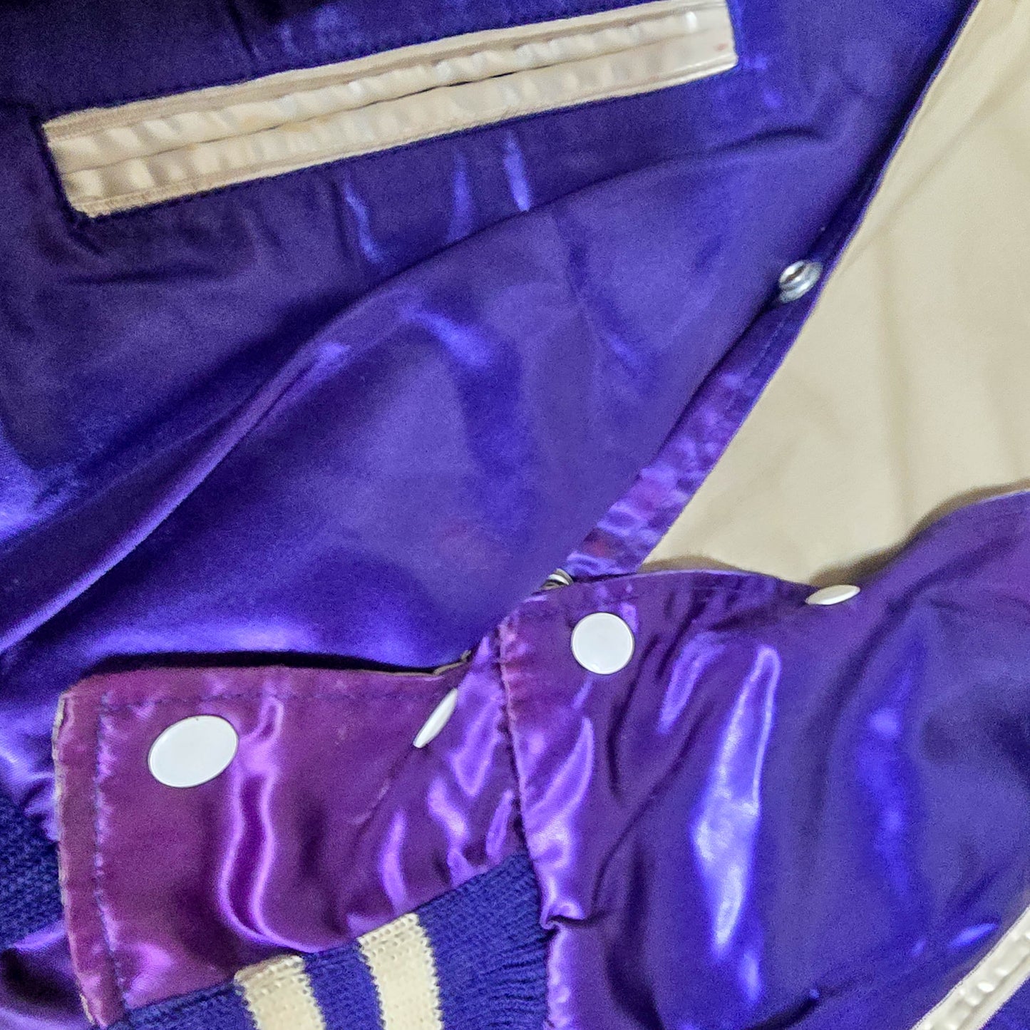 Vintage 1950s Reversible Satin Varsity Jacket