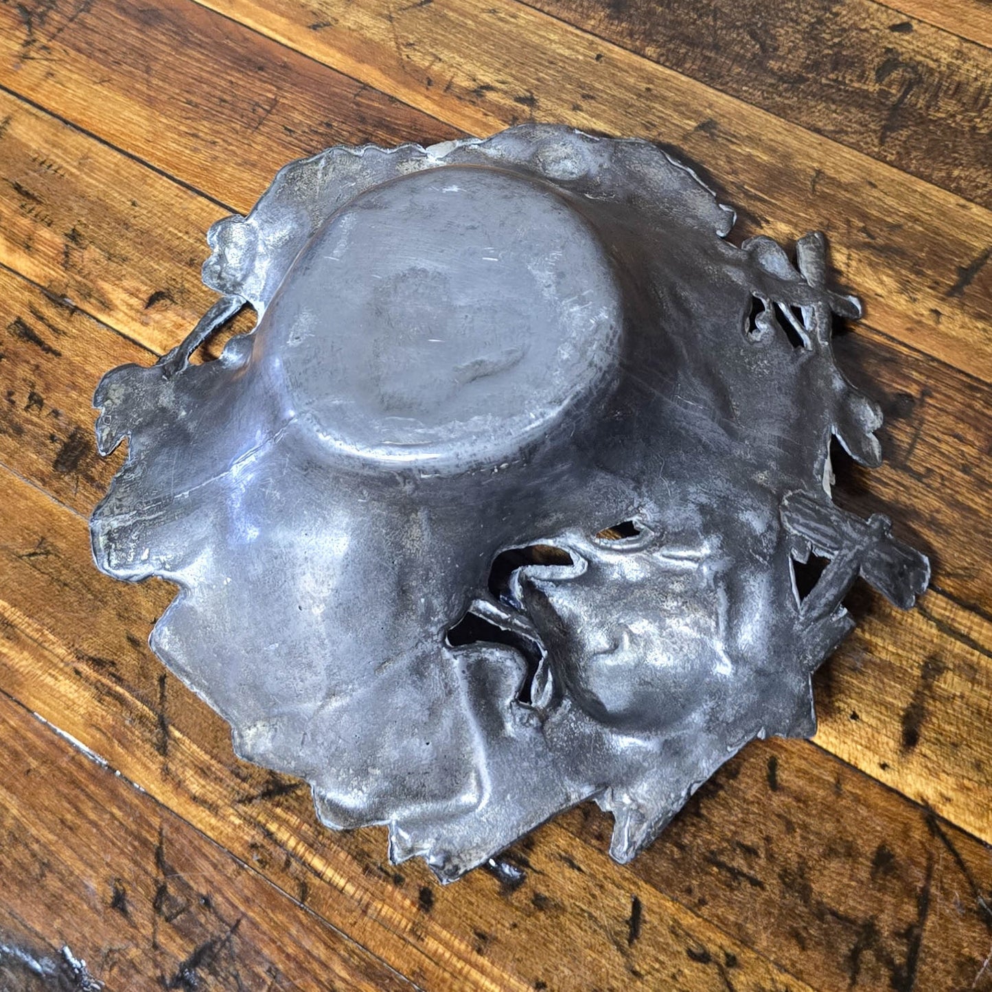 Vintage 1900s Lucky Pig Pewter Change/Game Dish