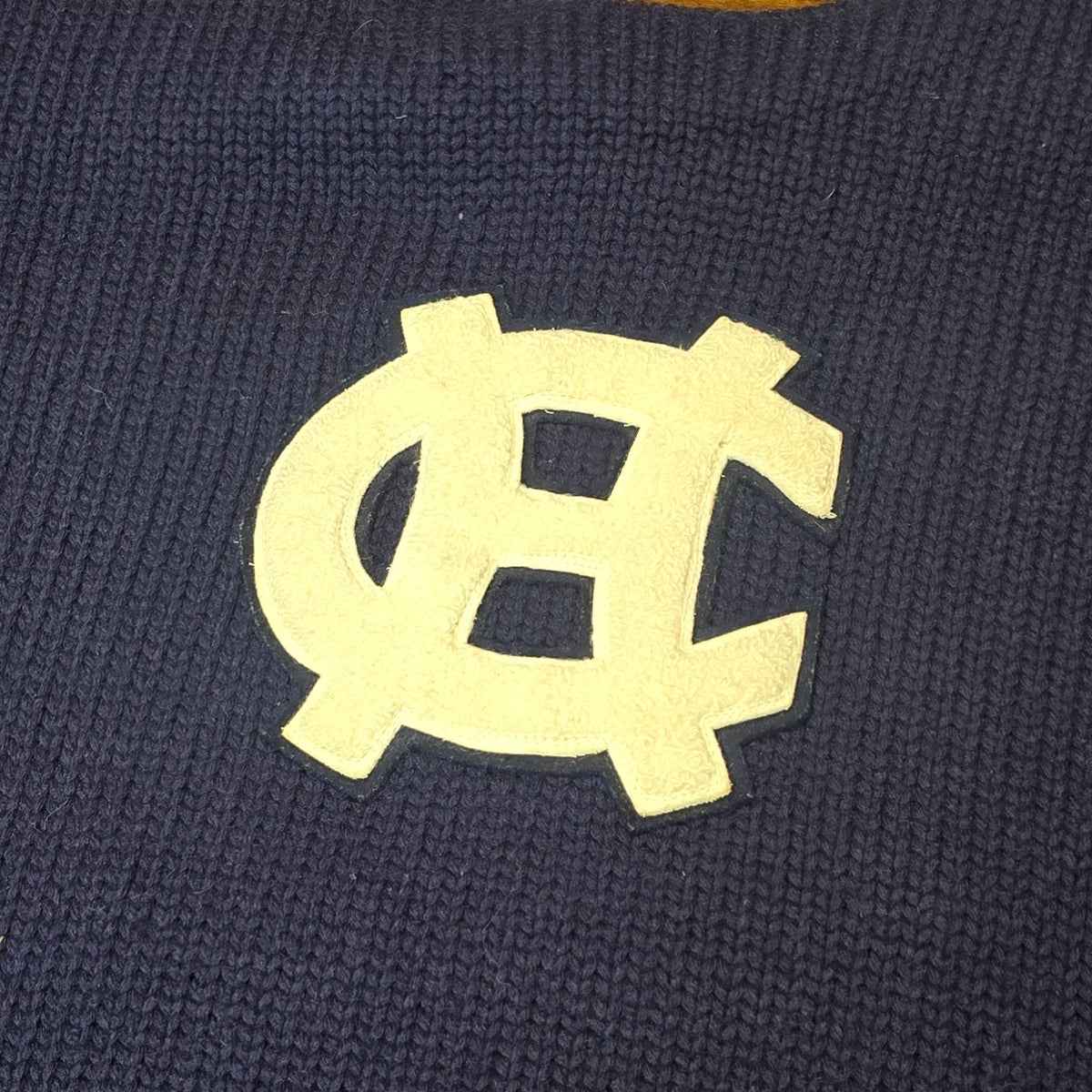 Vintage 1930s Holy Cross Chenille Patch Wool Varsity Sweater