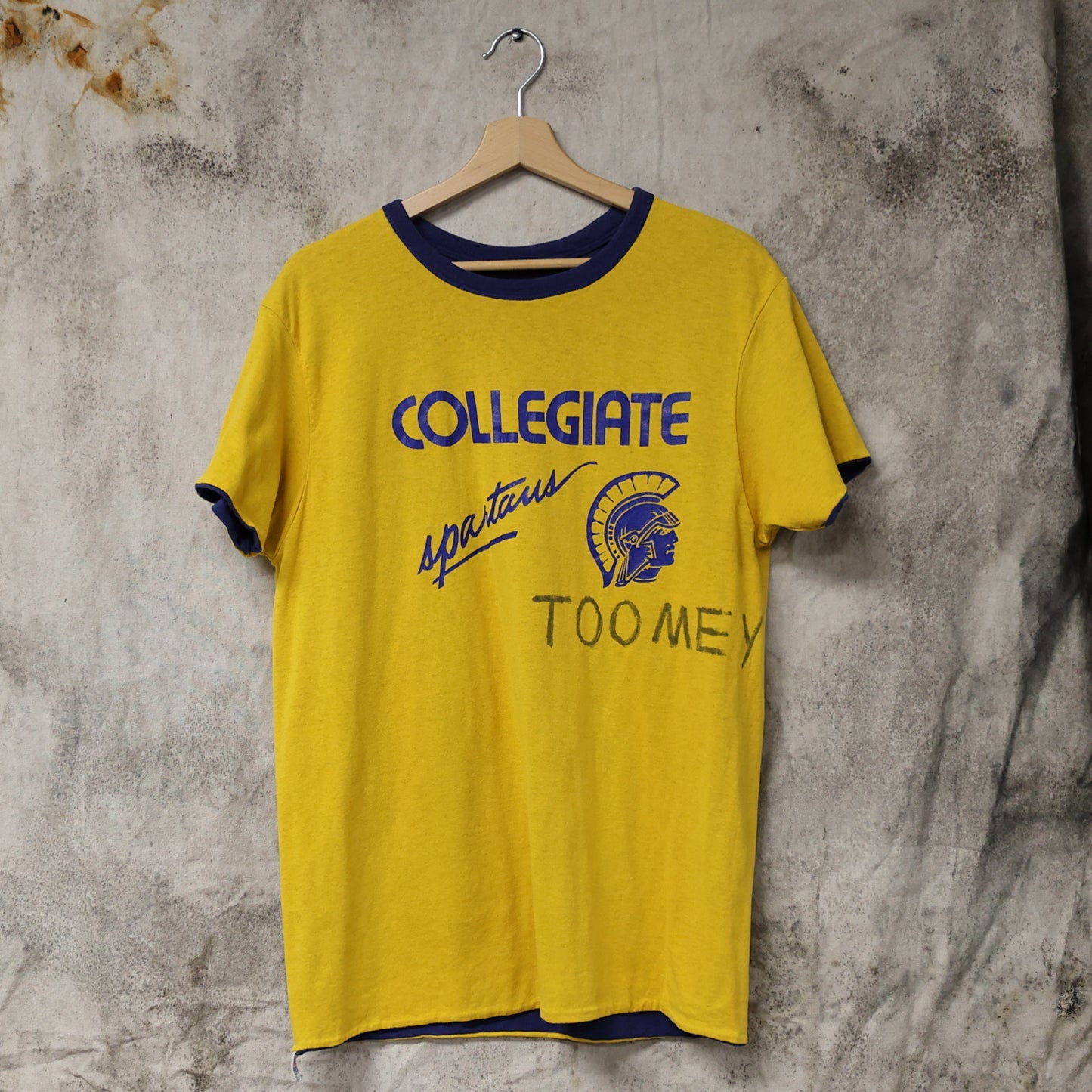 Vintage 1980s Champion Double-Face Reversible Collegiate Spartans T-Shirt