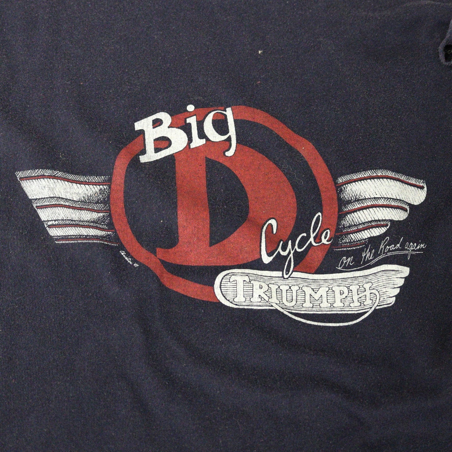 Vintage 1989 Triumph Big D Cycles Dallas T- Shirt