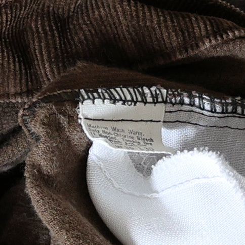 Vintage 1970s Levi's White Tab 519 Straight-Leg Corduroy Pants
