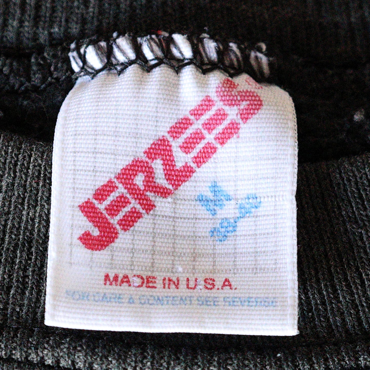 Vintage 1990s Black Faded Blank Jerzees Crewneck Sweatshirt