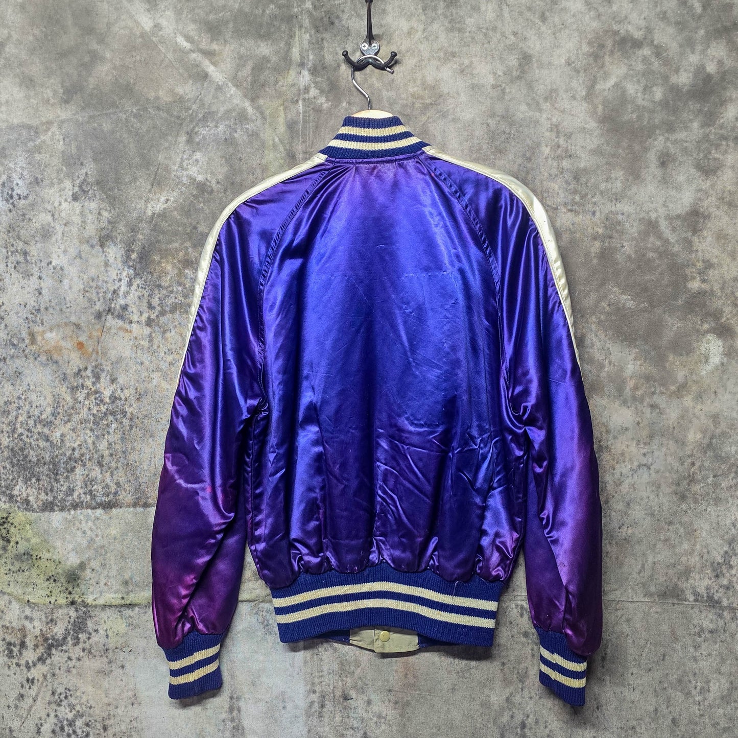 Vintage 1950s Reversible Satin Varsity Jacket