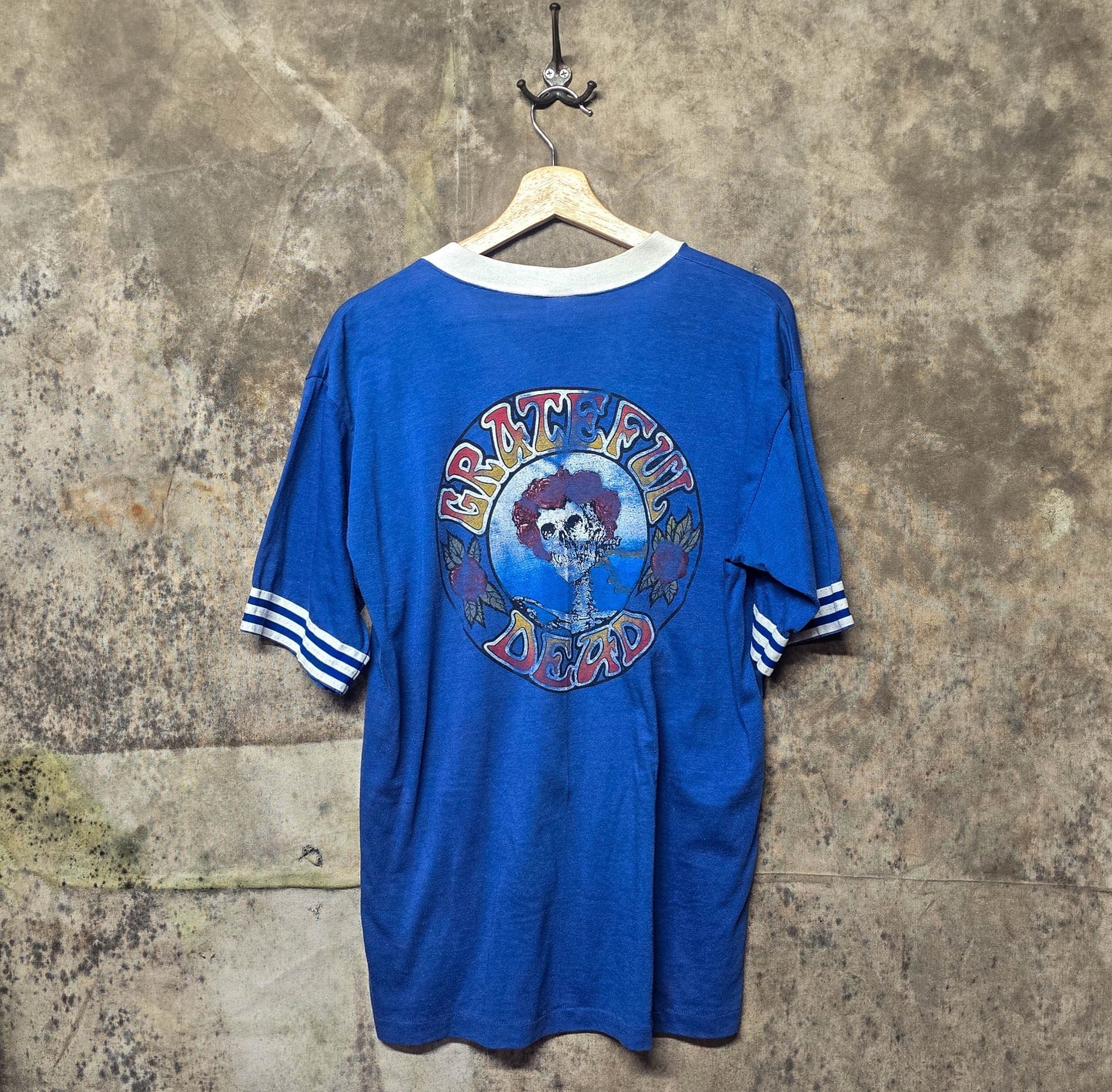 Vintage 1970s Grateful Dead V-Neck Ringer Shirt