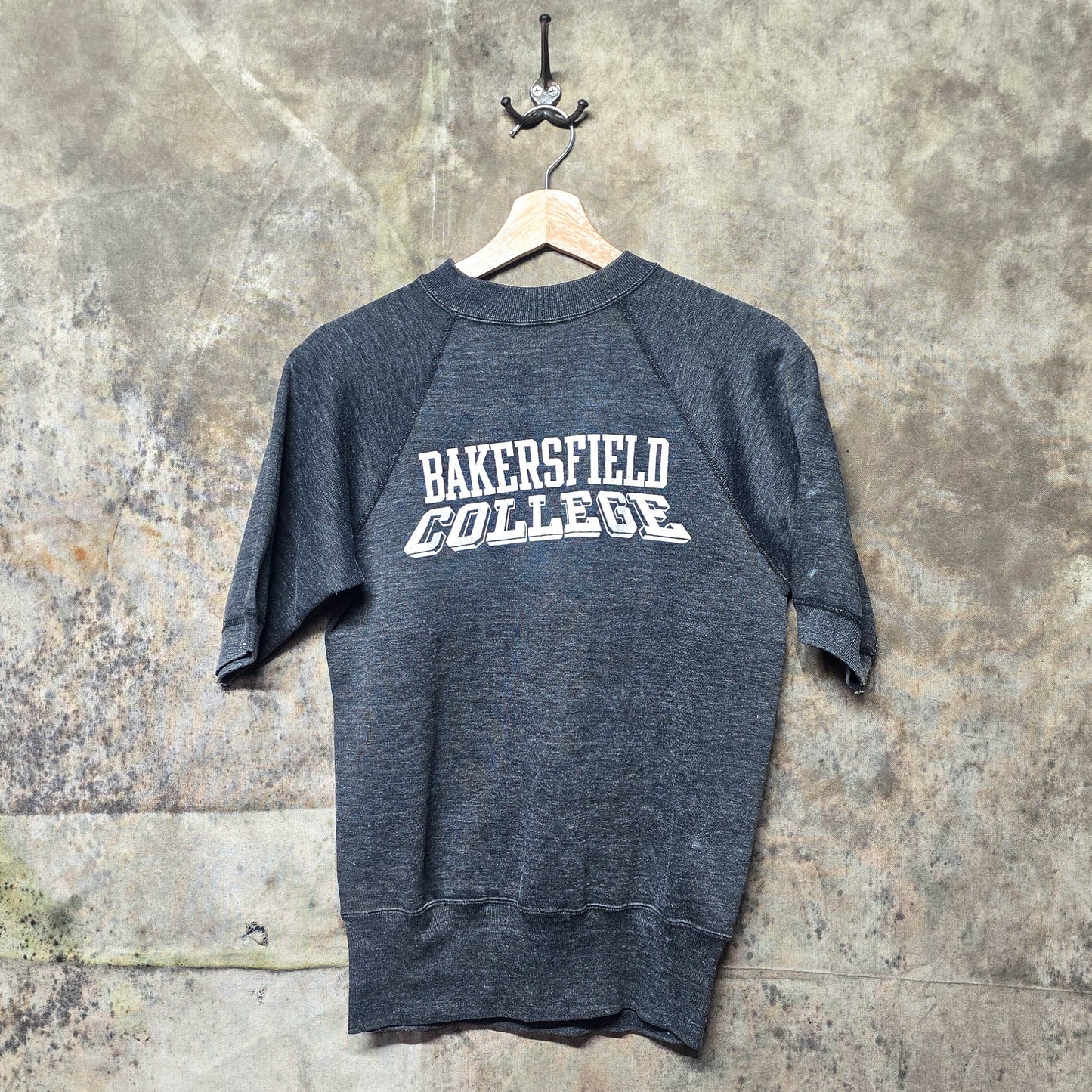 Vintage 1970s Bakersfield College Short Sleeved Bakersfield Crewneck Sweatshirt