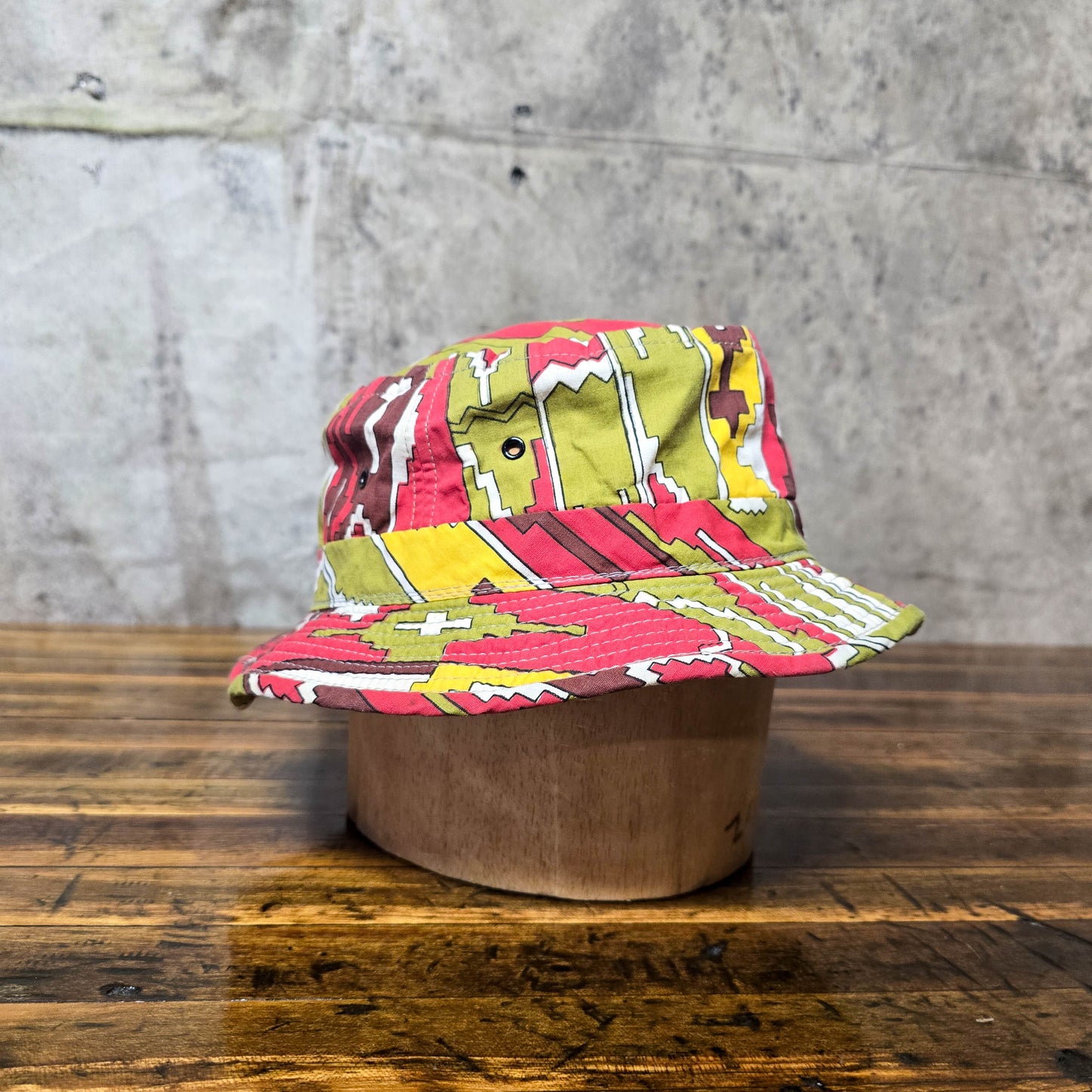 Vintage 1970s Southwest Geometric Bucket Hat