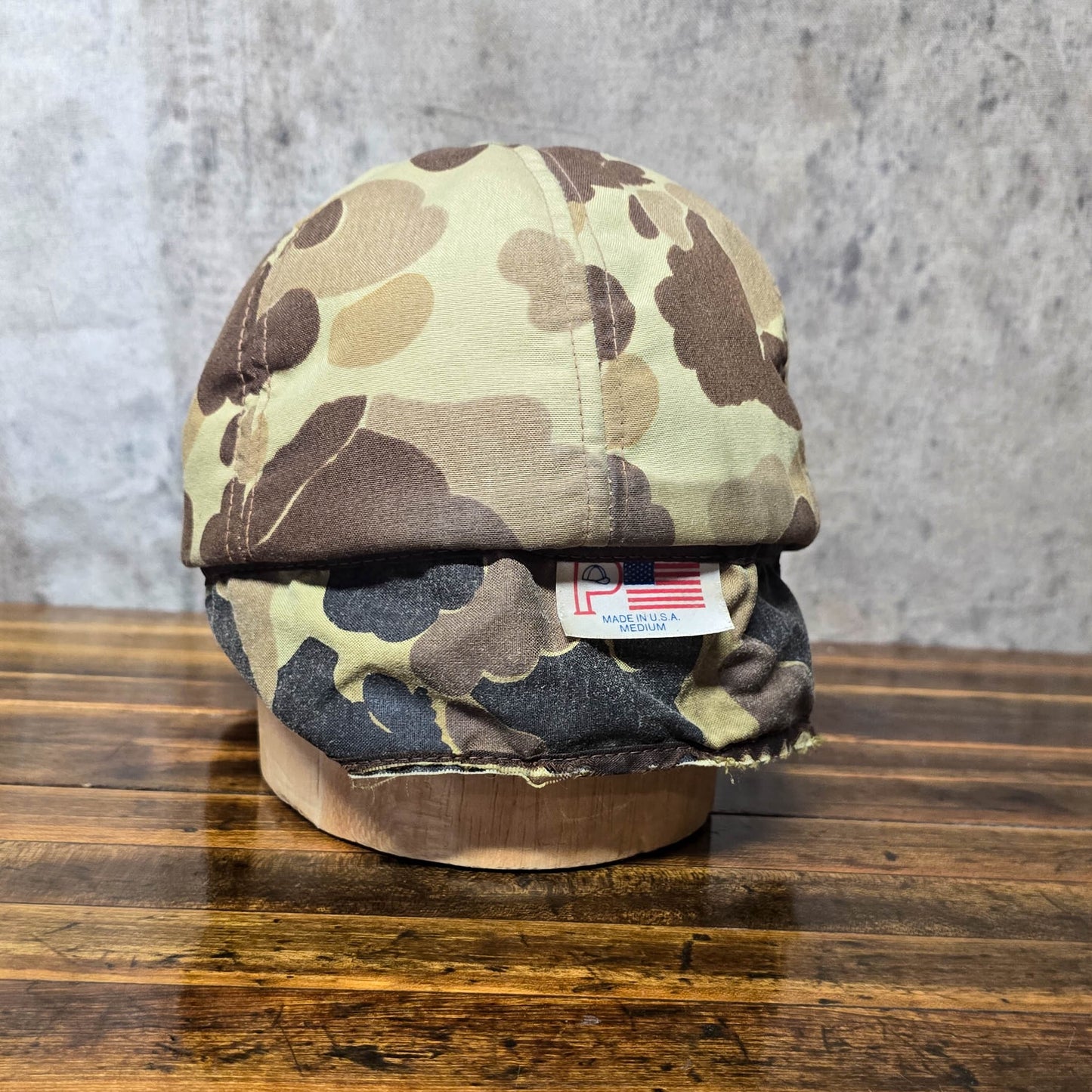1980s Duck Camo Insulated Hunting Cap