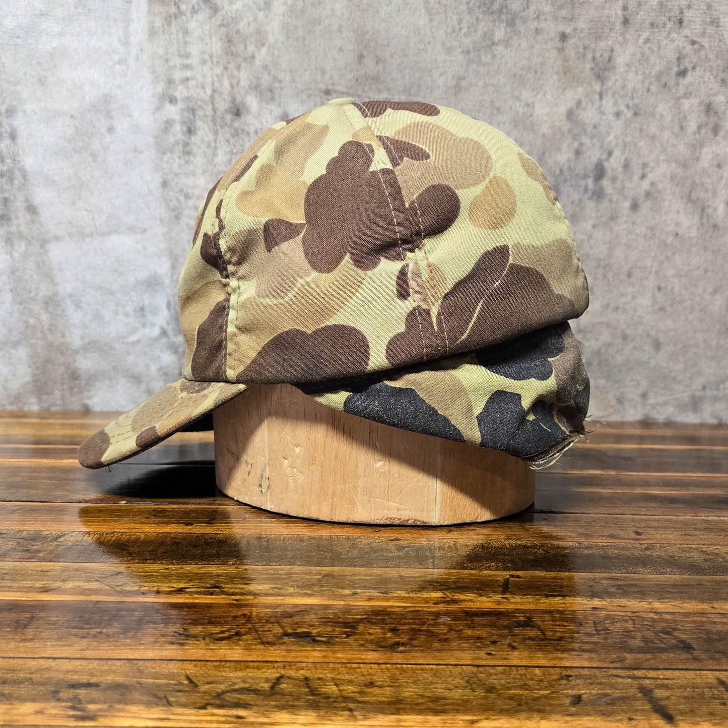 1980s Duck Camo Insulated Hunting Cap