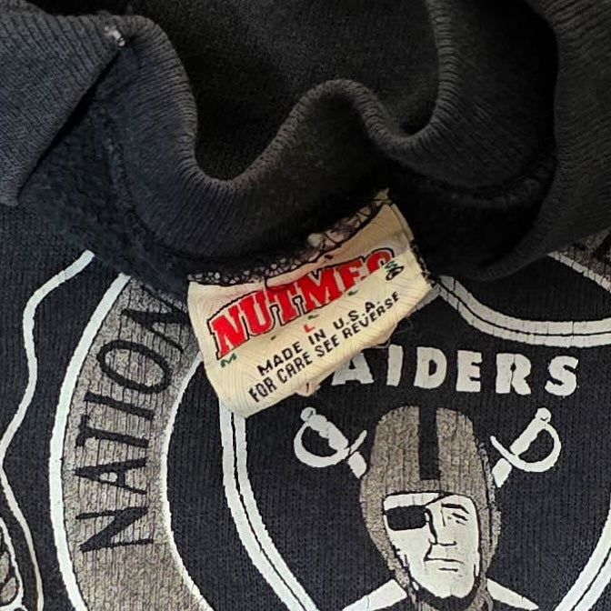 Vintage 1990s Nutmeg Raiders Crewneck Sweatshirt