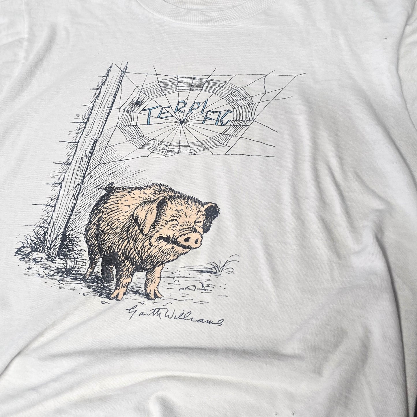 Vintage 1980s Charlotte’s Web Wilbur Terrific Garth Williams Shirt