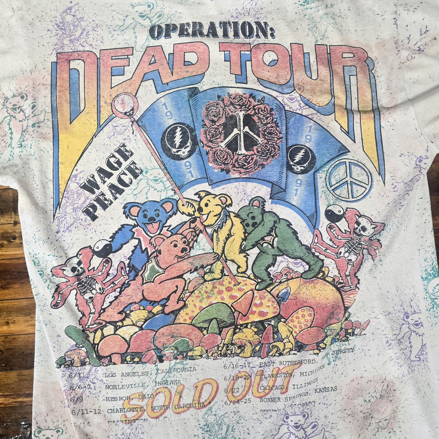 Vintage 1991 Grateful Dead Summer Tour All Over Print (AOP) Shirt