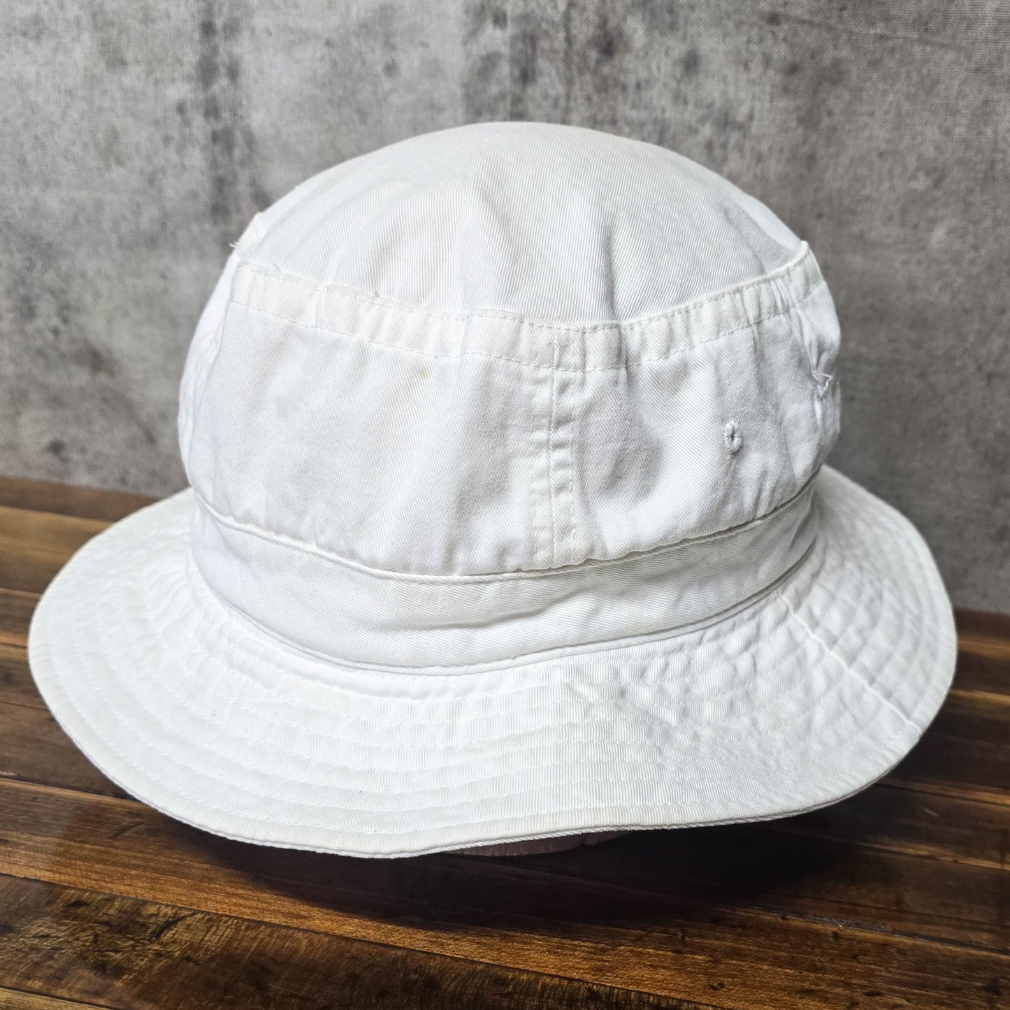 Vintage 1990s McDonalds Los Angeles Embroidered White Bucket Hat