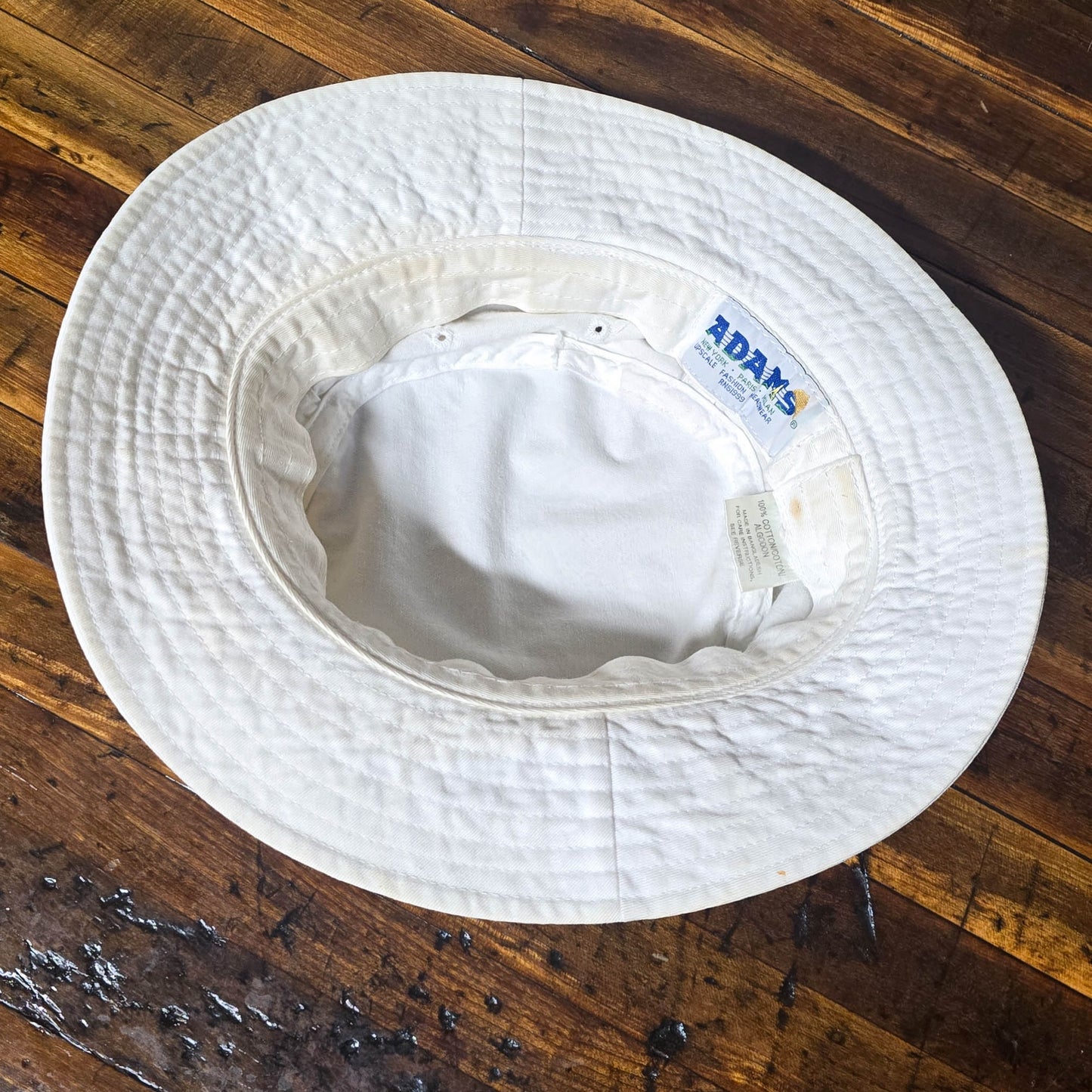Vintage 1990s McDonalds Los Angeles Embroidered White Bucket Hat