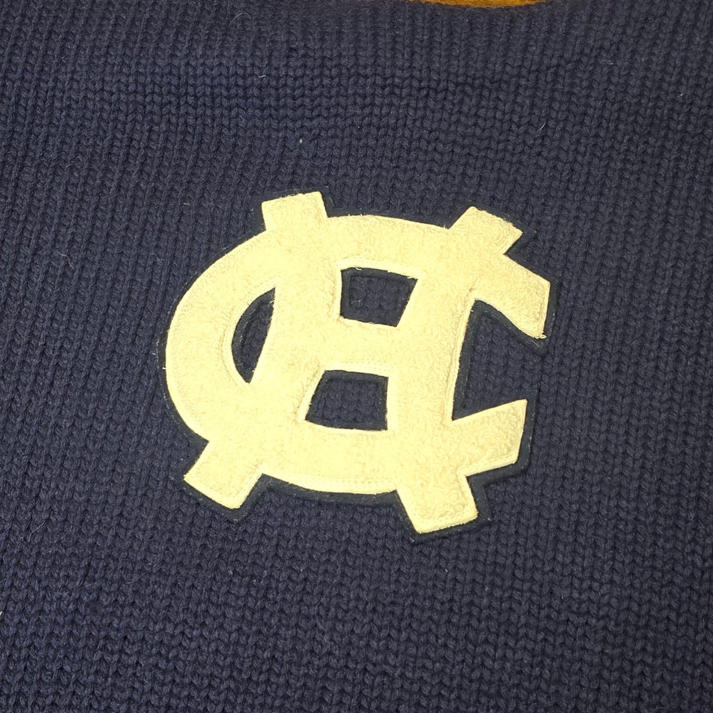 Vintage 1930s Holy Cross Chenille Patch Wool Varsity Sweater