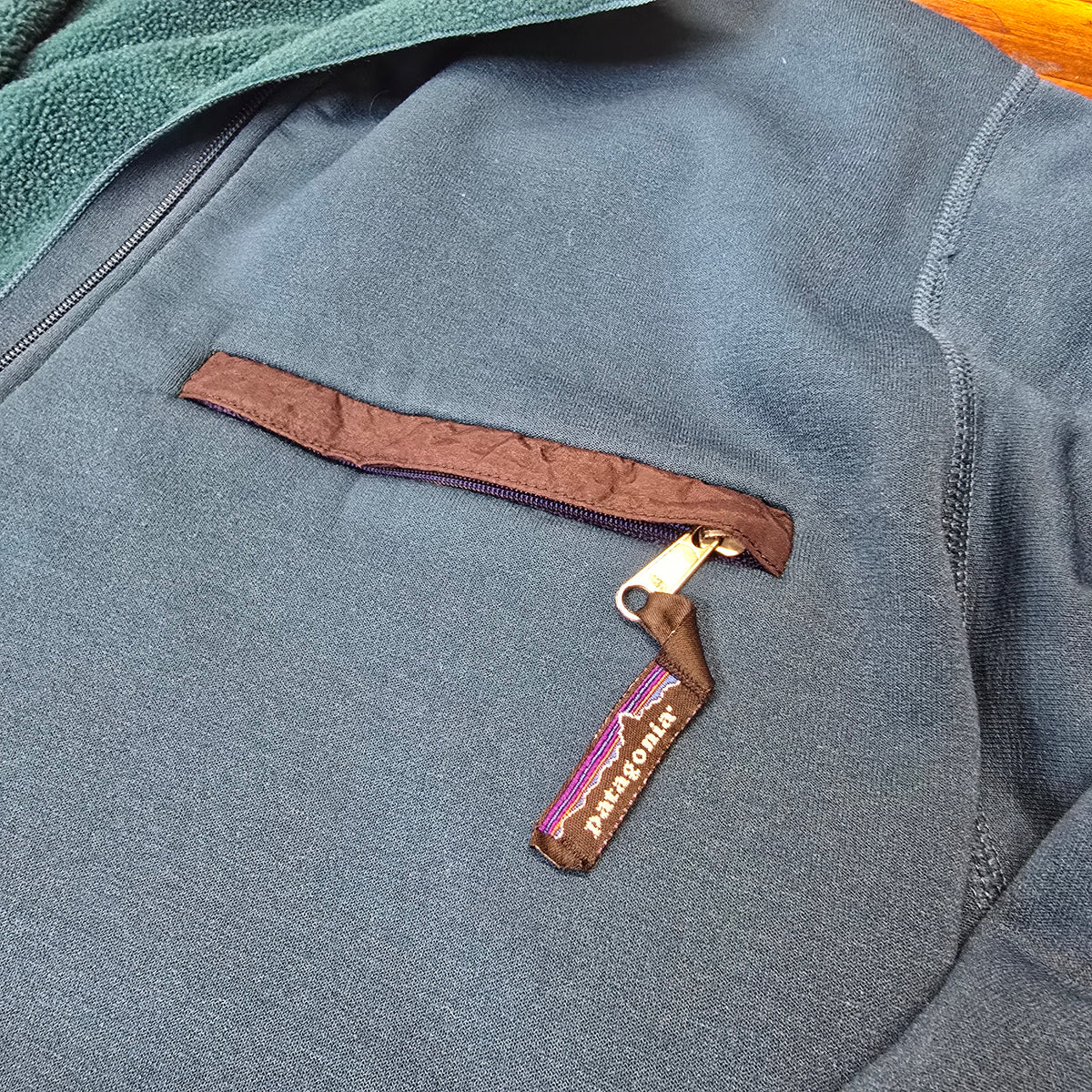 Vintage 1990s Patagonia Quarter Zip Fleece Liner Pulllover Sweatshirt