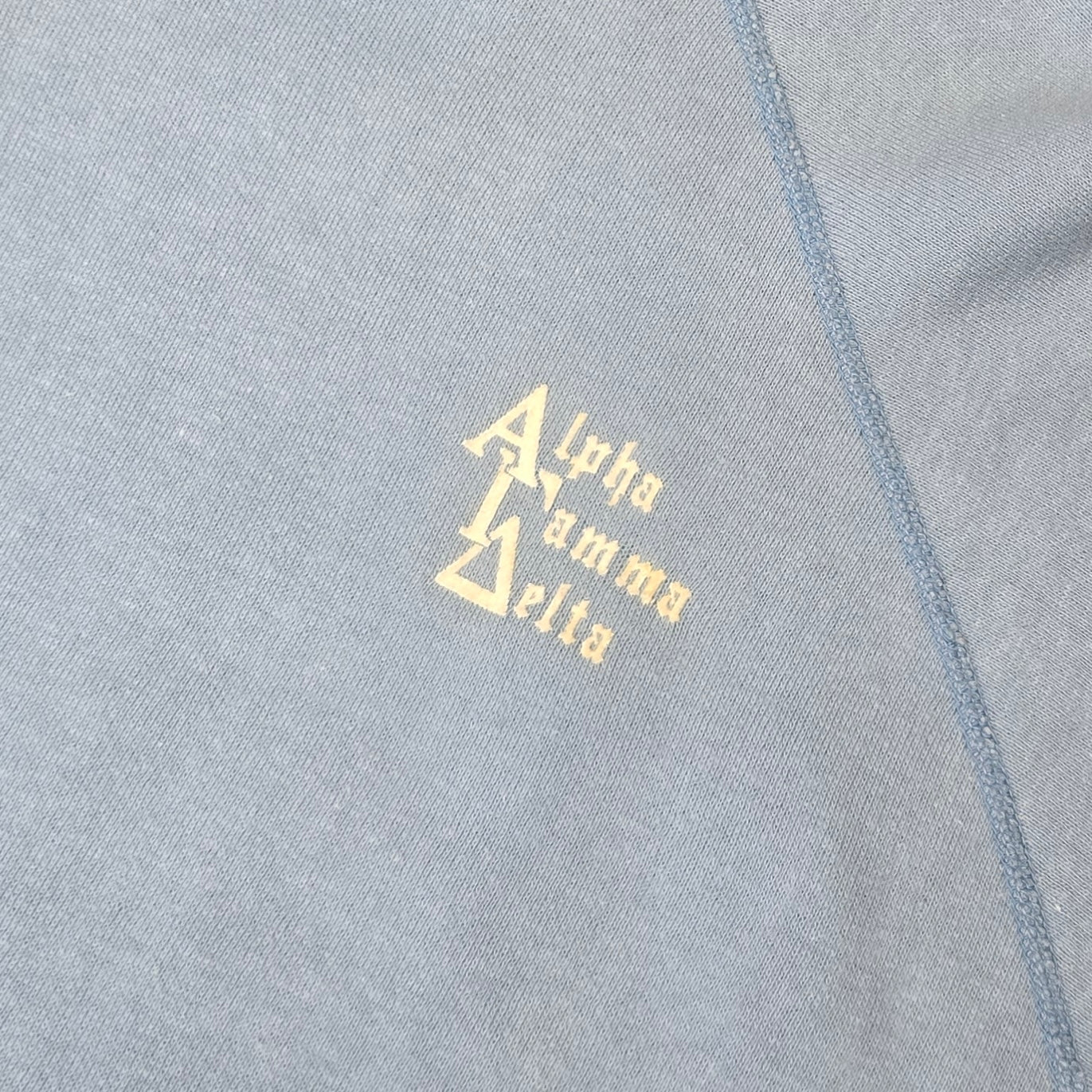 Vintage 1970s Alpha Gamma Delta Short Sleeve Crewneck Sweatshirt