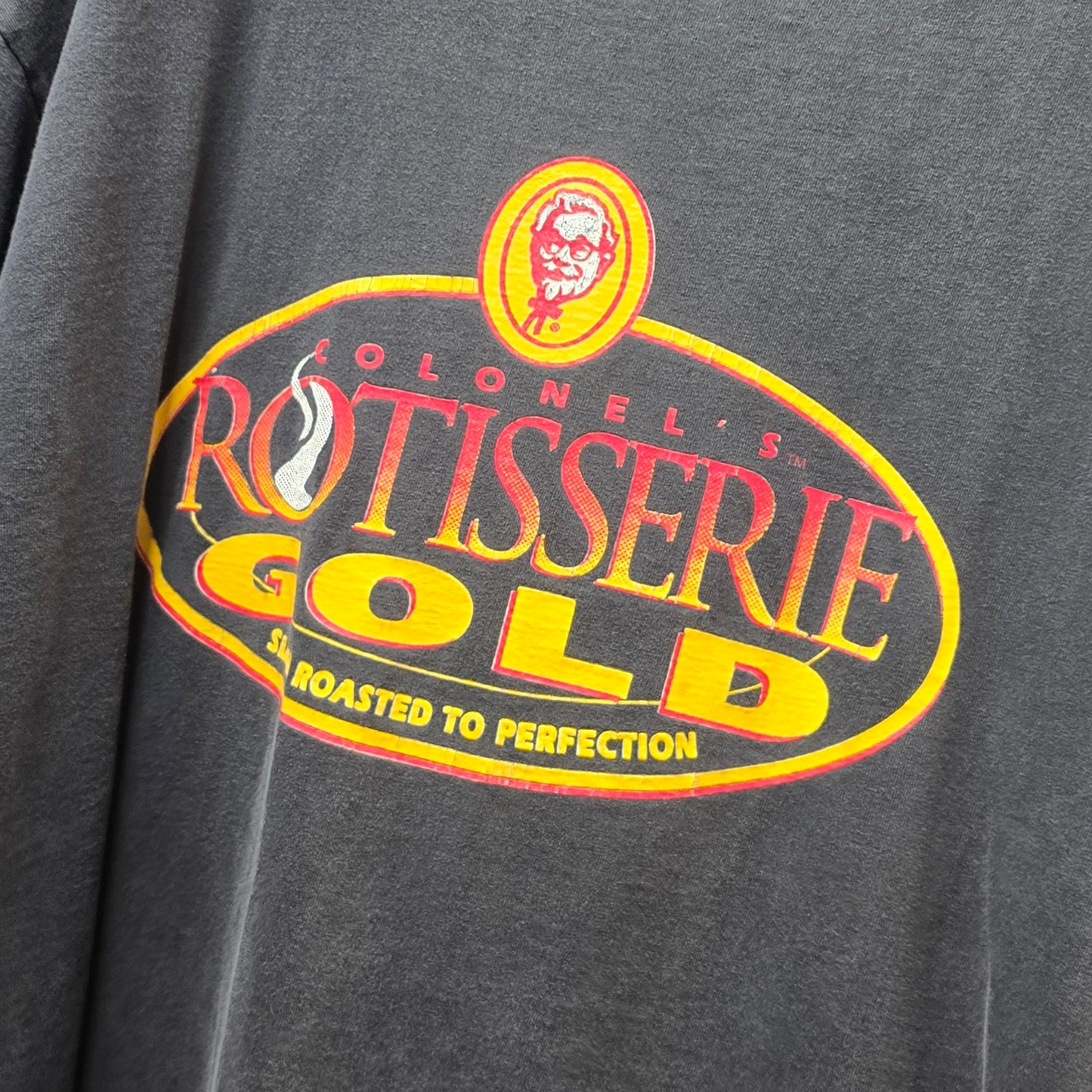 Vintage 1990s KFC Colonel’s Rotisserie Gold Shirt