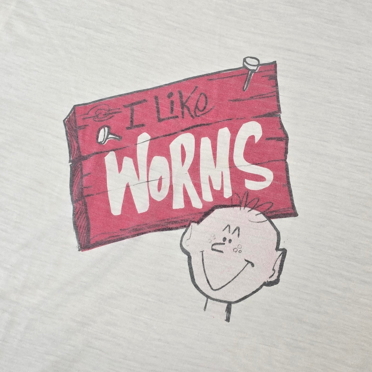 Vintage 1970s Avery Worm Ooze Soda I Like Worms Shirt