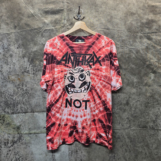 Vintage 1988 Symmetria Anthrax Not Man Tie Dye Shirt