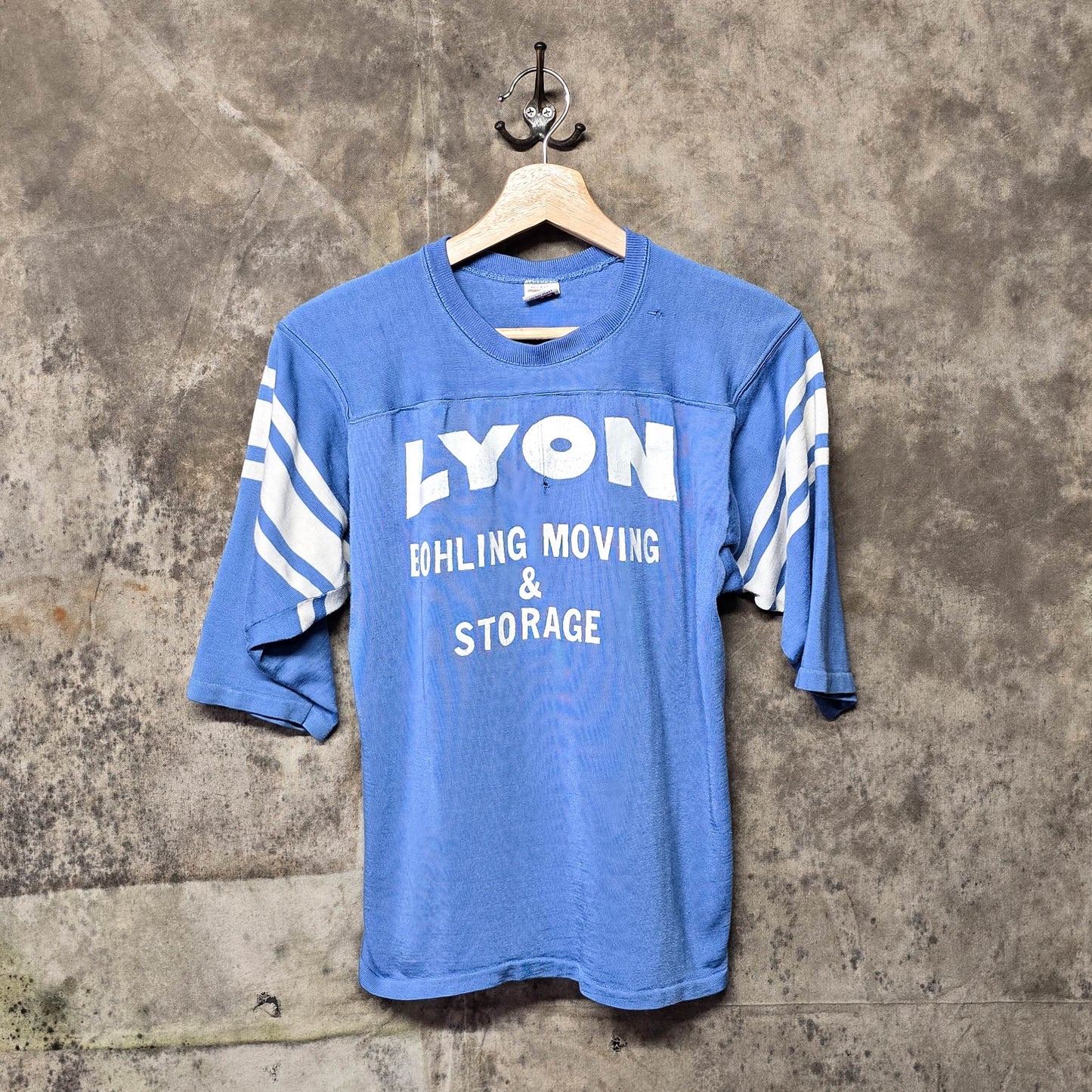 Vintage 1960s Lyon Moving and Storage Durene Jersey Shit