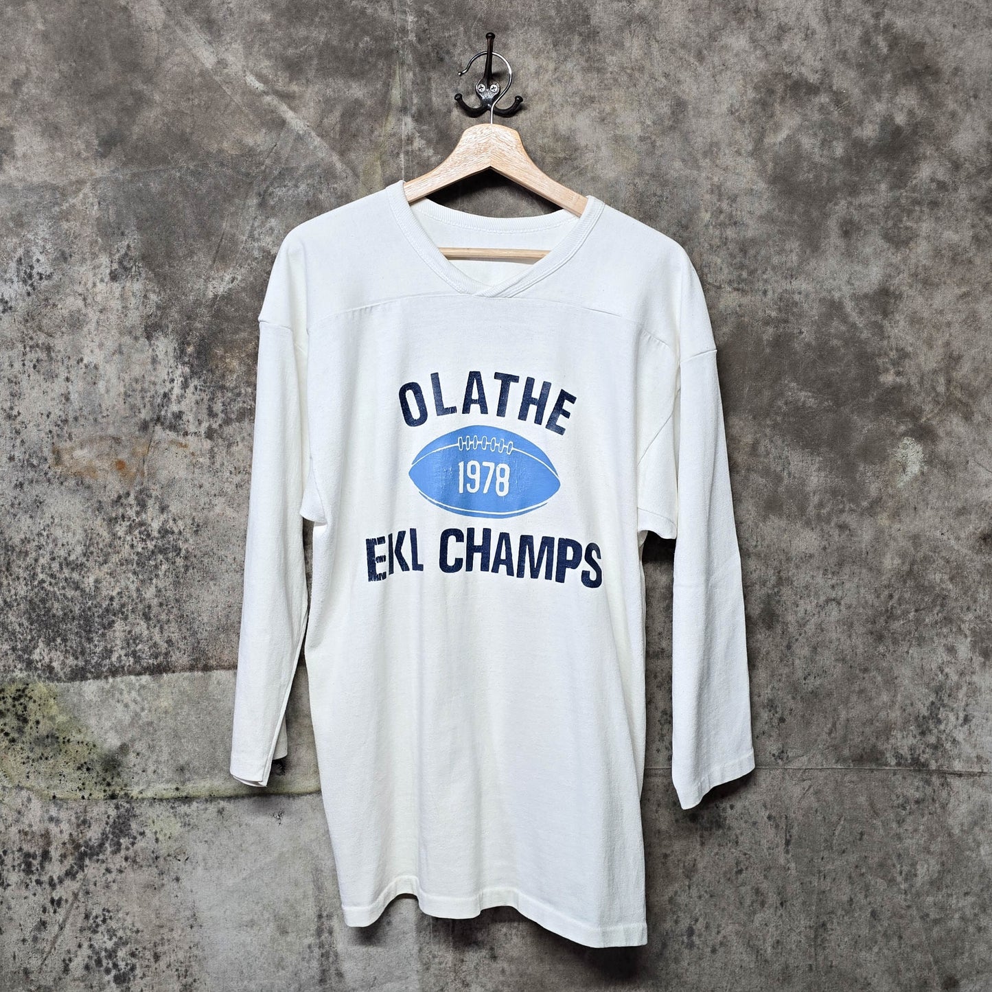 Vintage 1978 Olathe High School East Kansas League Champs Cotton Jersey