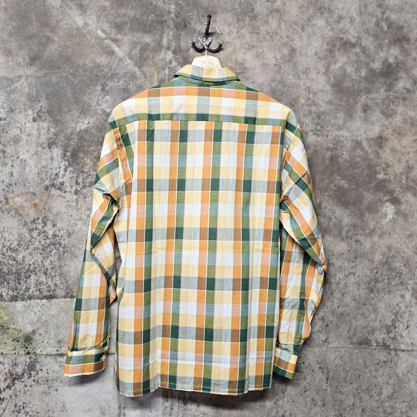 Vintage 1950s Empire Classics By Town Topic Lightweight Plaid Button Down Shirt