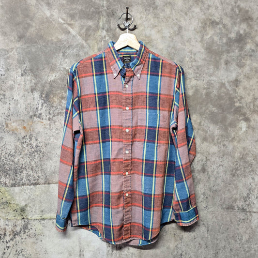 Vintage 1960’s Towncraft Lightweight Plaid Button Down Shirt