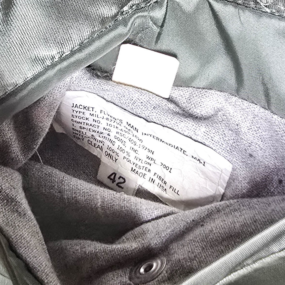 Vintage 1970s MA-1 Reversible Military Bomber Jacket