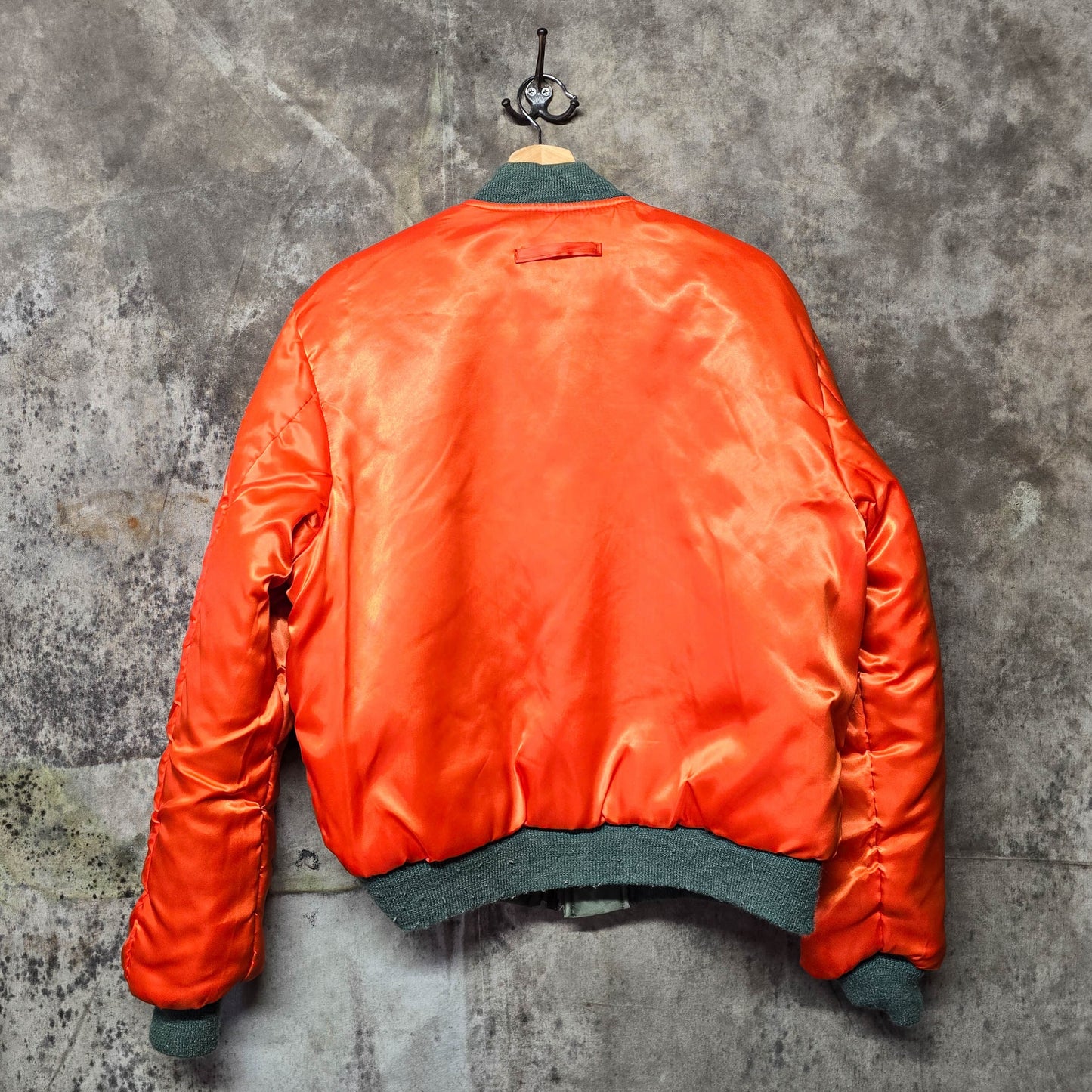 Vintage 1970s MA-1 Reversible Military Bomber Jacket