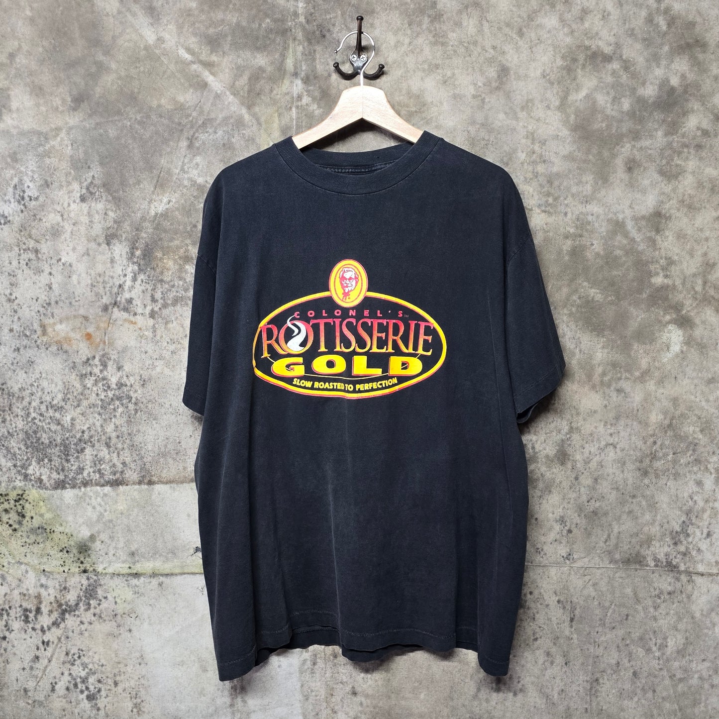 Vintage 1990s KFC Colonel’s Rotisserie Gold Shirt