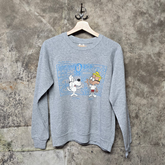Vintage 1980s Mr. Peabody and Sherman Crewneck Sweatshirt