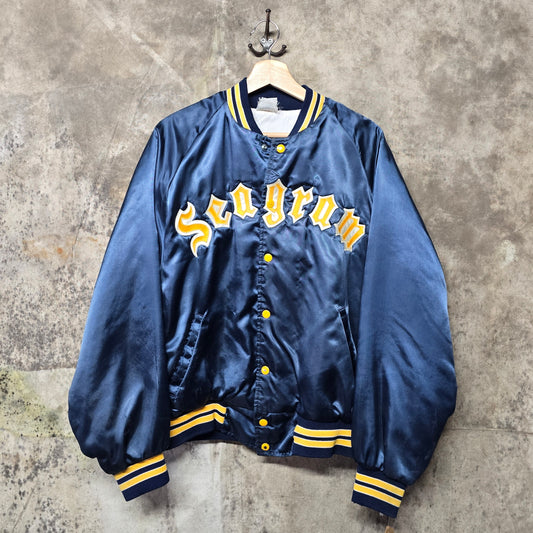 Vintage 1980s Seagram Satin Jacket