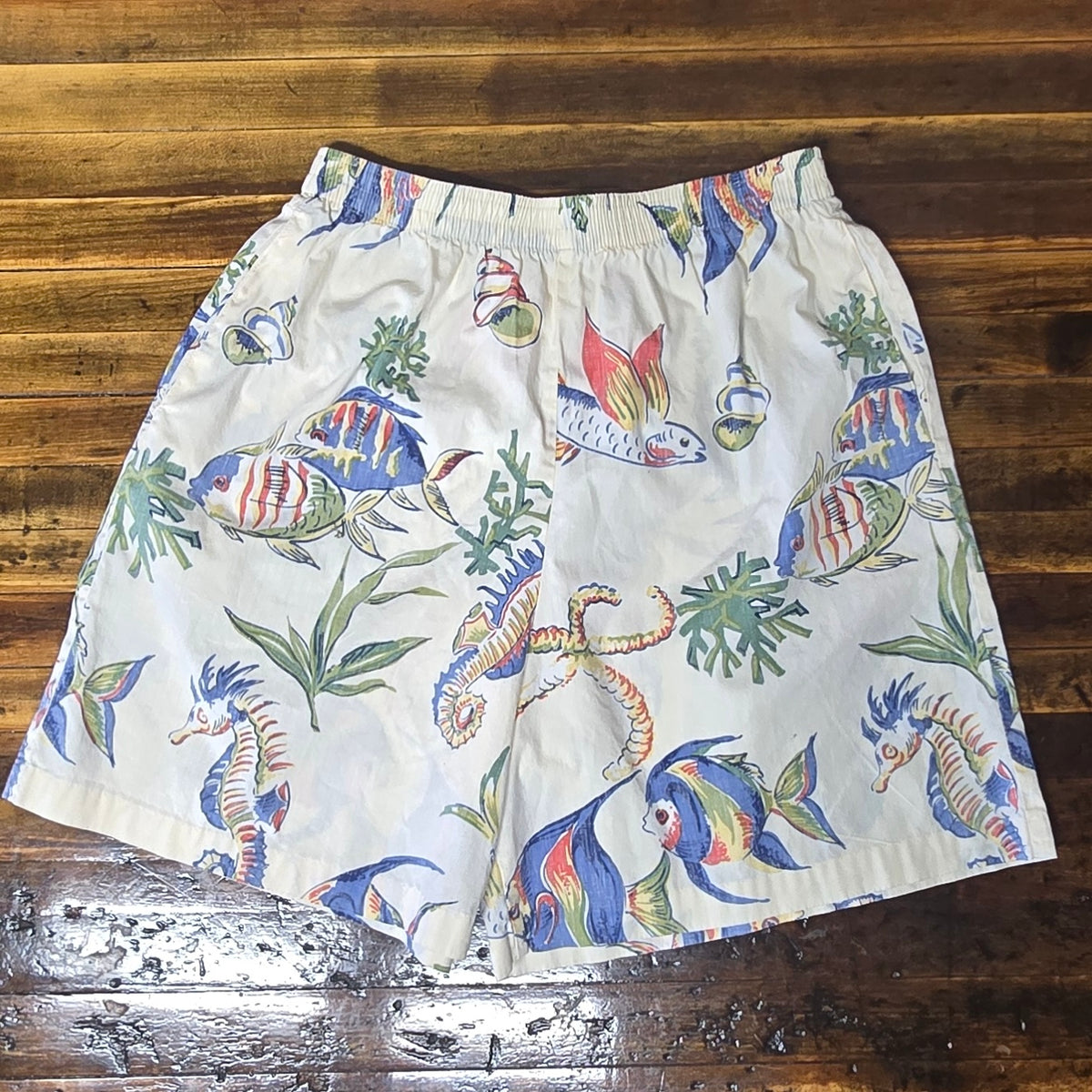 Vintage 1980s Reiyn Spooner Hawaiian Traditionals Cotton Shorts