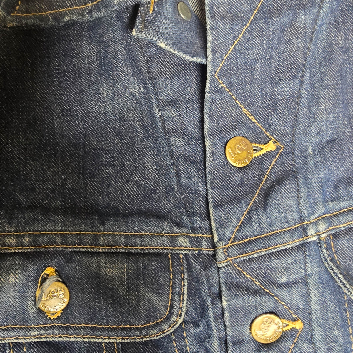 Vintage 1980s Lee 2 Pocket Denim Jacket