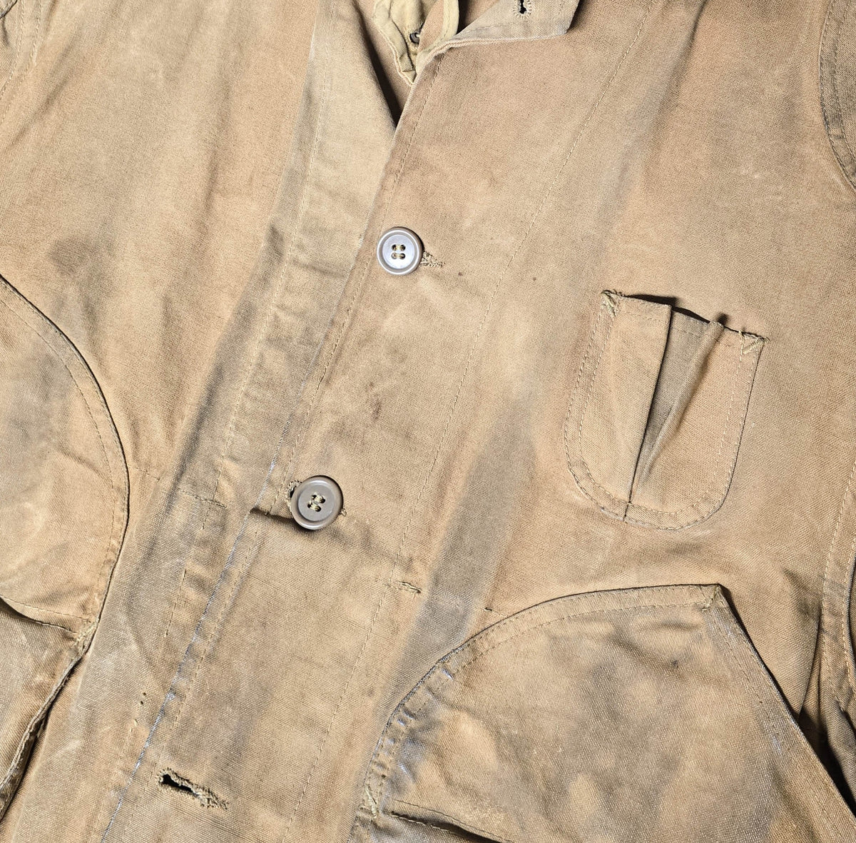 Vintage 1930s Montgomery Wards Western Field Duck Canvas Hunting Jacket