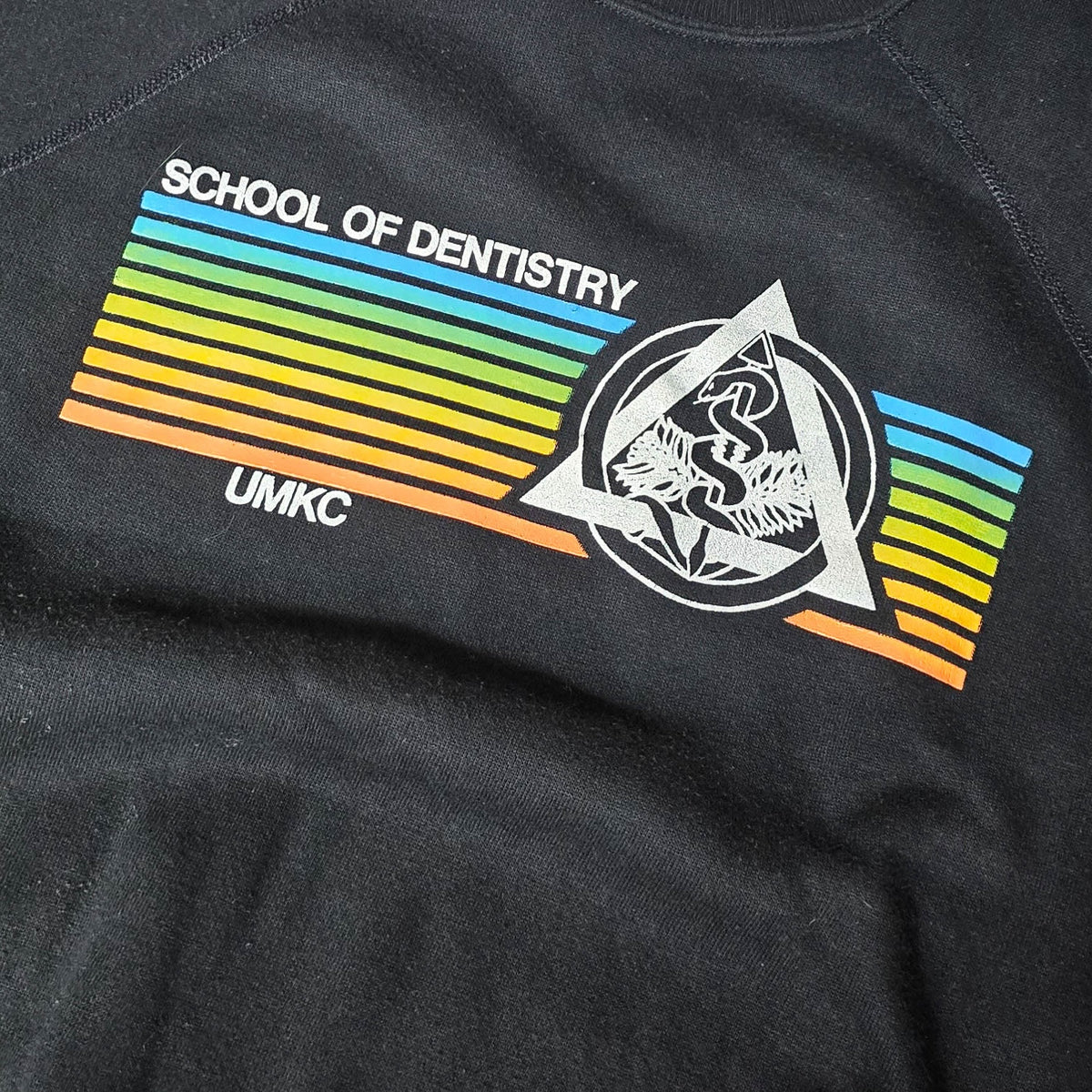 Vintage 1980s UMKC School Of Dentistry Short Sleeve Crewneck Sweatshirt