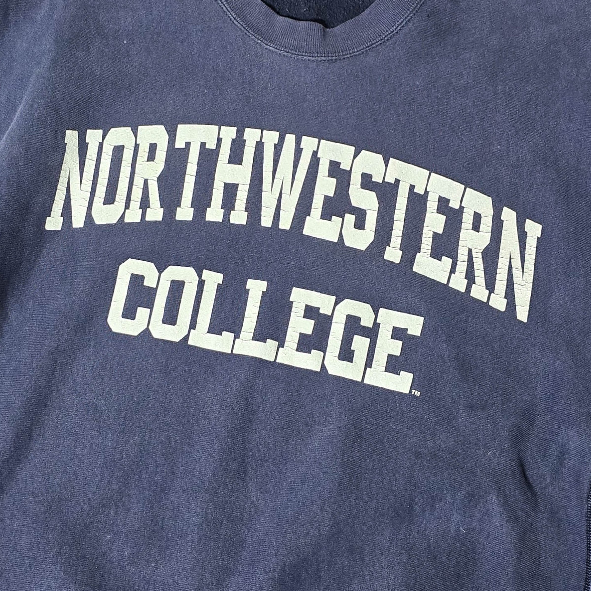 Vintage 1980s Northwestern College Reverse Weave Crewneck Sweatshirt
