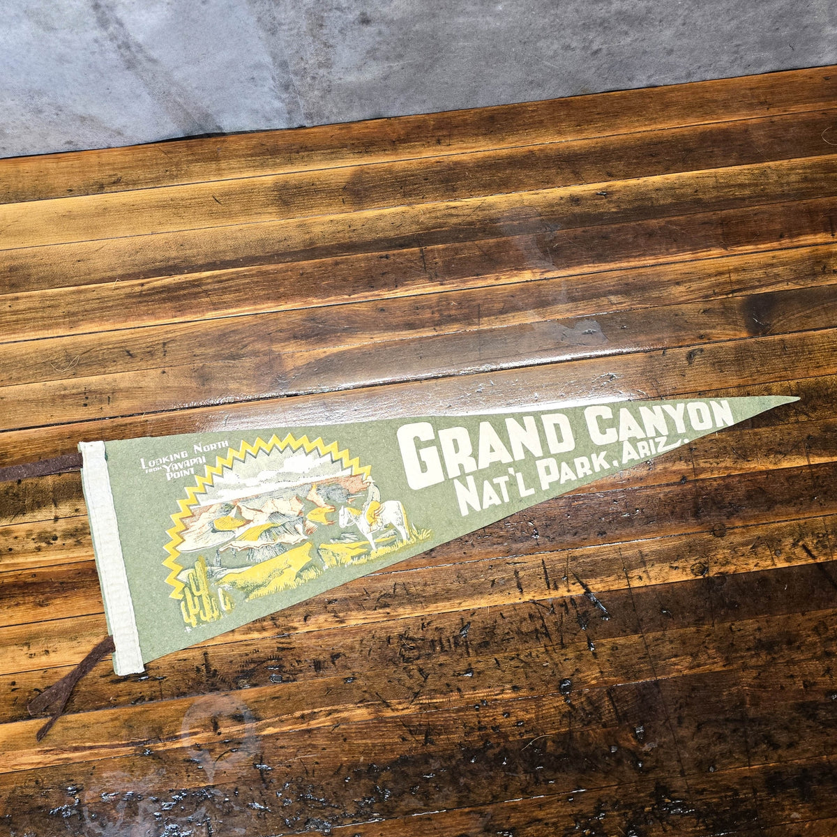 Vintage 1950s Grand Canyon National Park Arizona Pennant