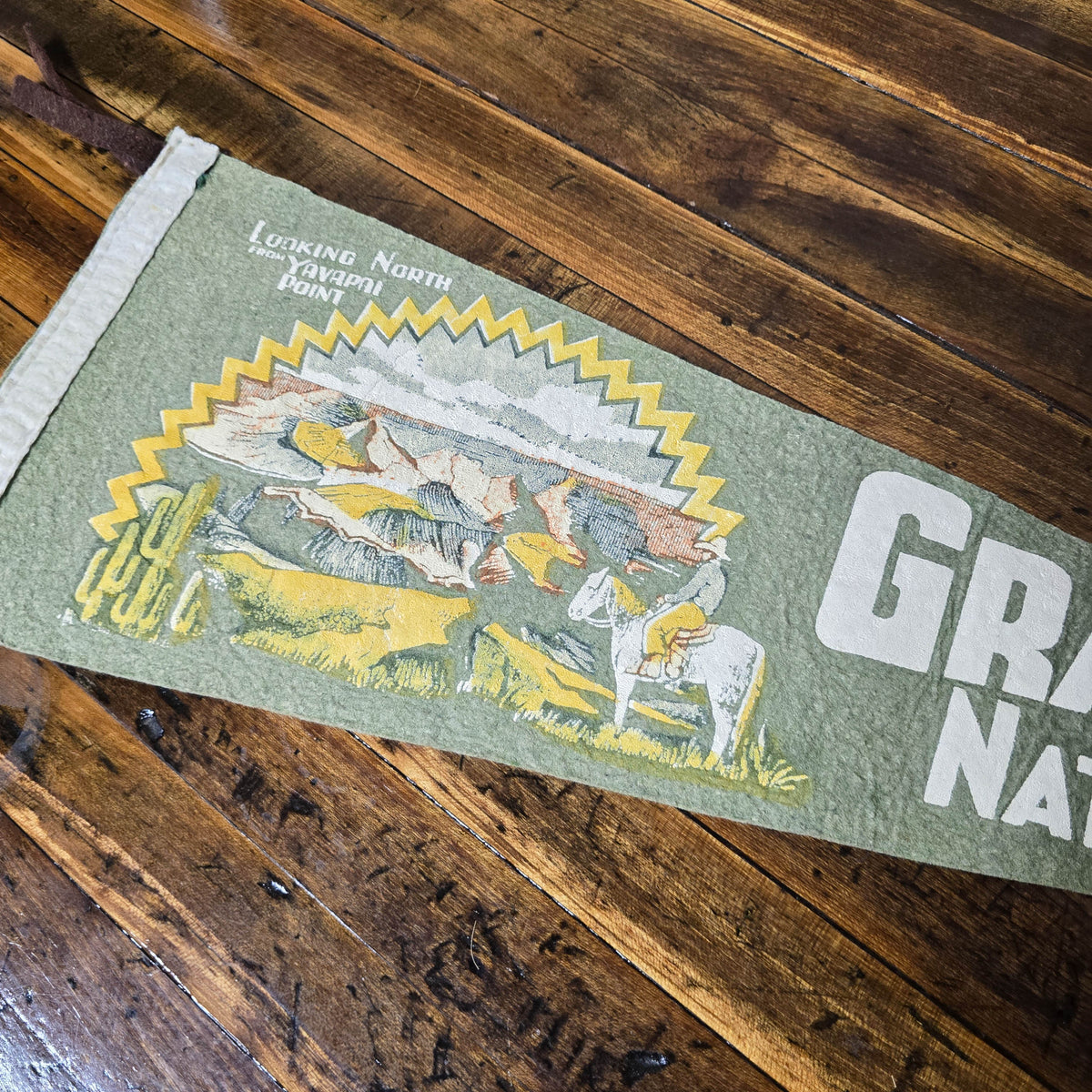 Vintage 1950s Grand Canyon National Park Arizona Pennant