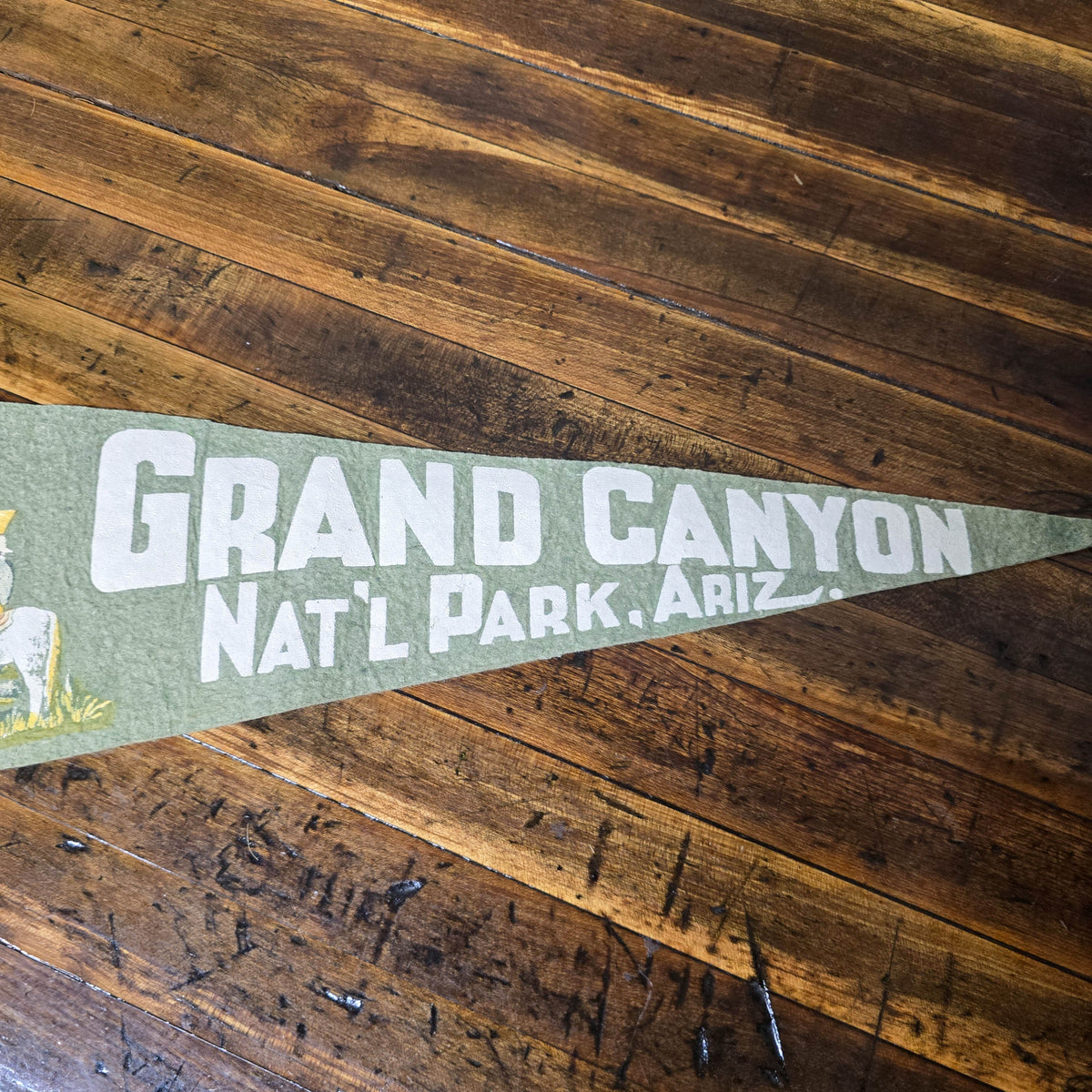 Vintage 1950s Grand Canyon National Park Arizona Pennant