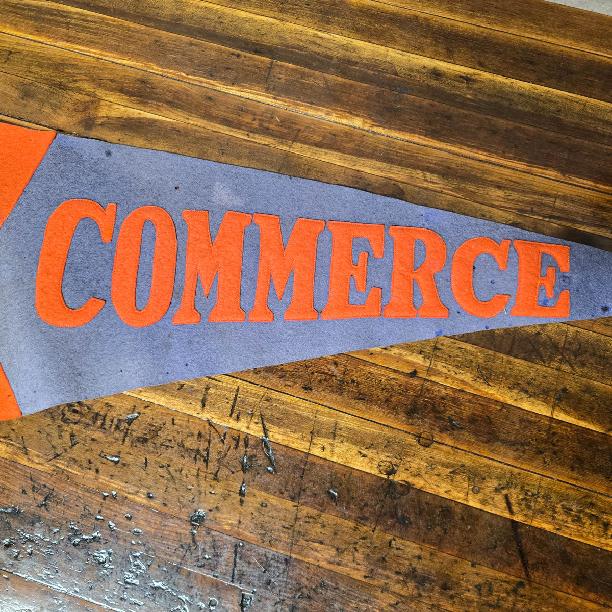Vintage 1914 Commerce High School Felt Pendant