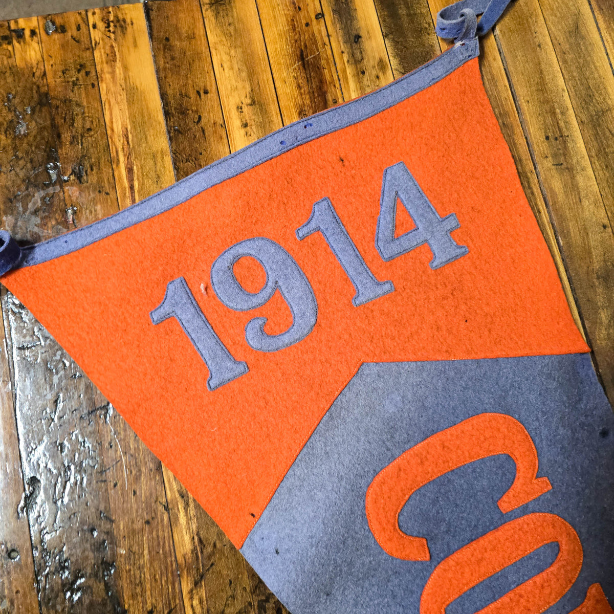 Vintage 1914 Commerce High School Felt Pendant