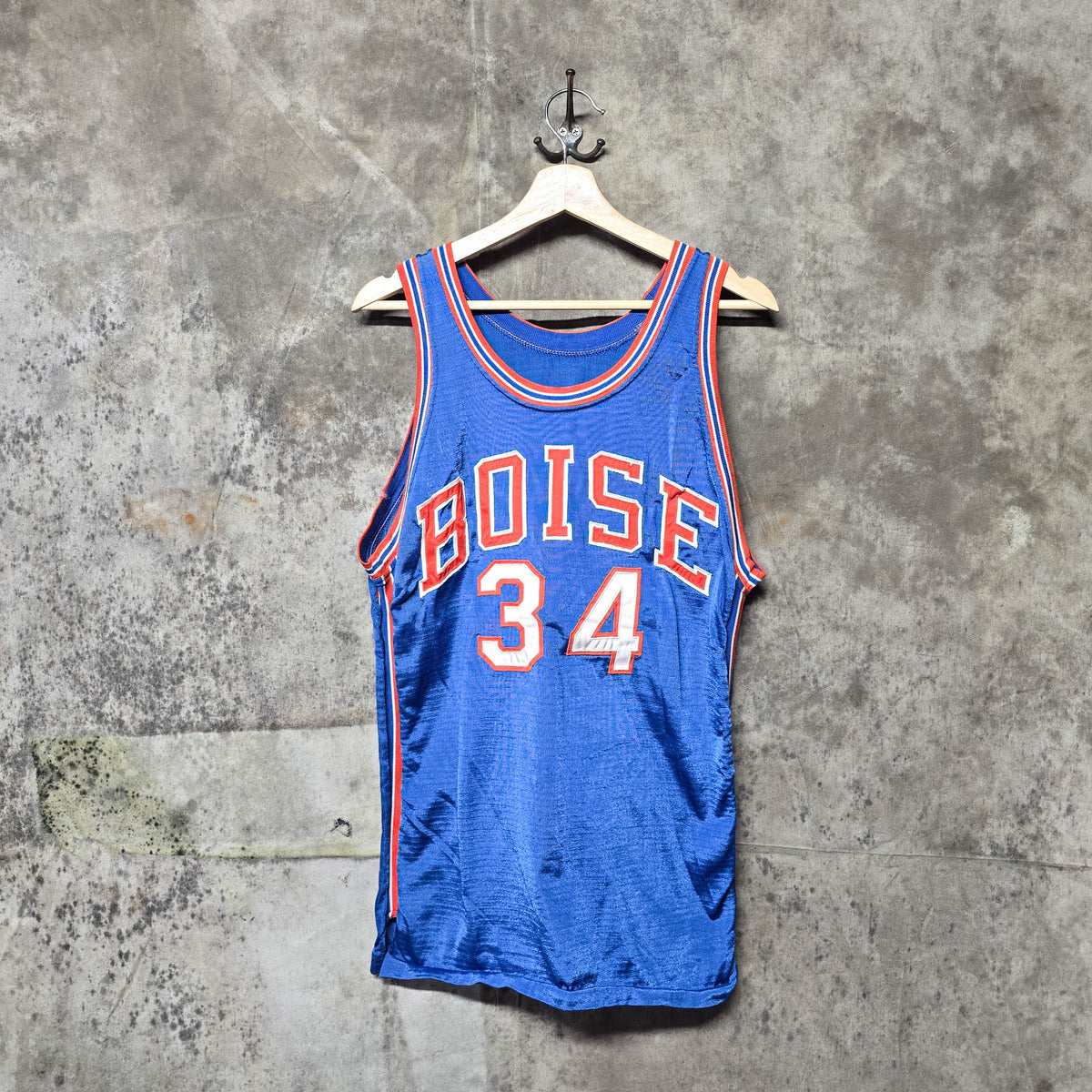 Vintage 1970s Boise State College Basketball Jersey