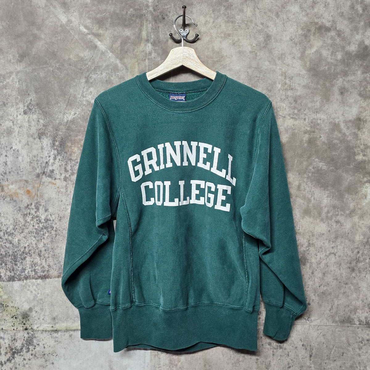 Vintage 1980s Grinnell College Jansport Reverse Weave Crewneck Sweatshirt
