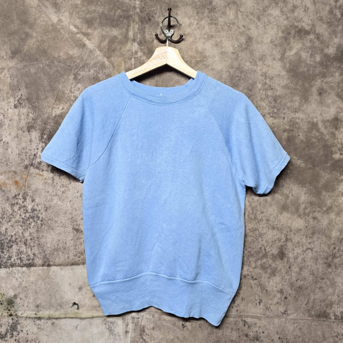 Vintage 1960s Cotton Short Sleeve Crewneck Sweatshirt