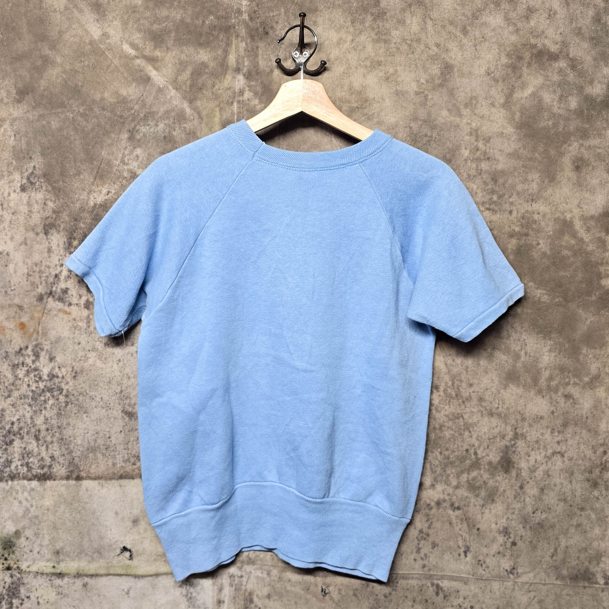 Vintage 1960s Cotton Short Sleeve Crewneck Sweatshirt