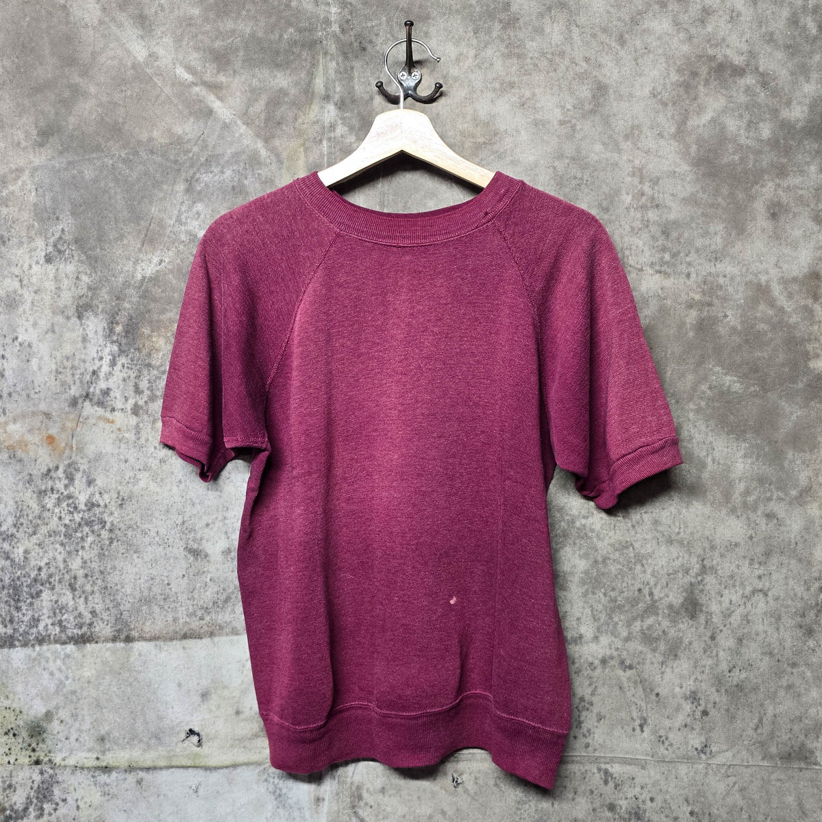 Vintage 1960s Cotton Short Sleeve Crewneck Sweatshirt
