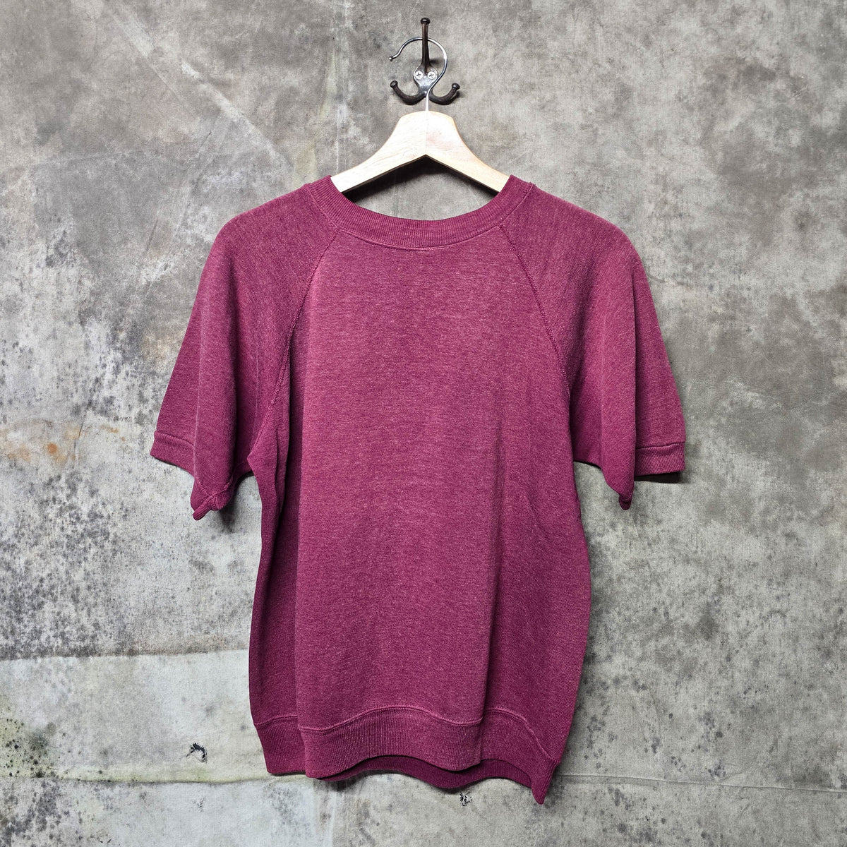Vintage 1960s Cotton Short Sleeve Crewneck Sweatshirt