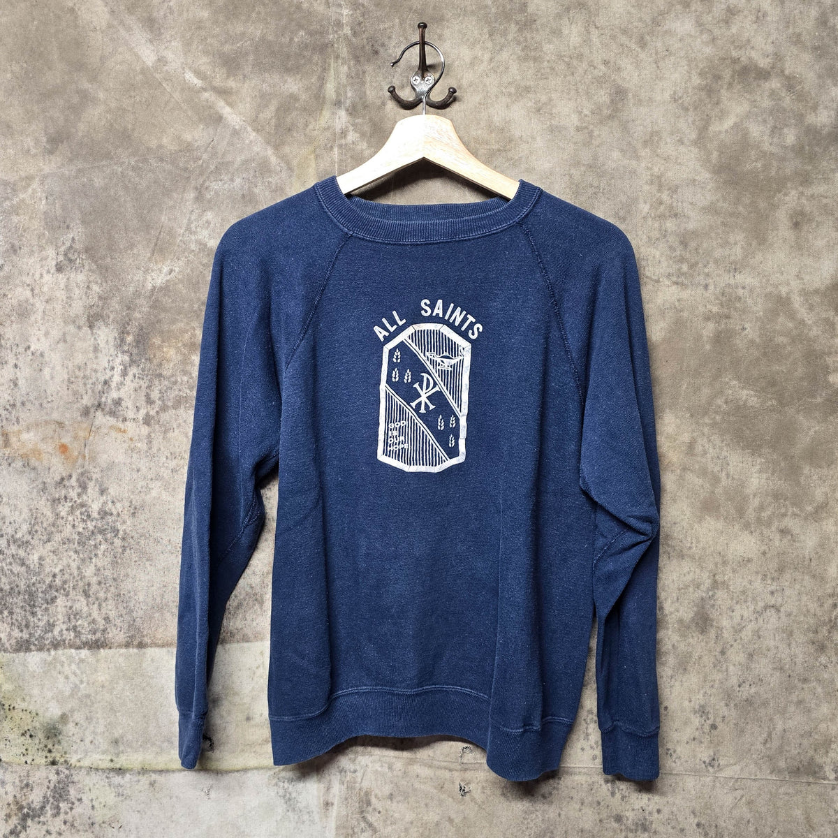 Vintage 1960s All Saints God Is Our Hope Crewneck Sweatshirt
